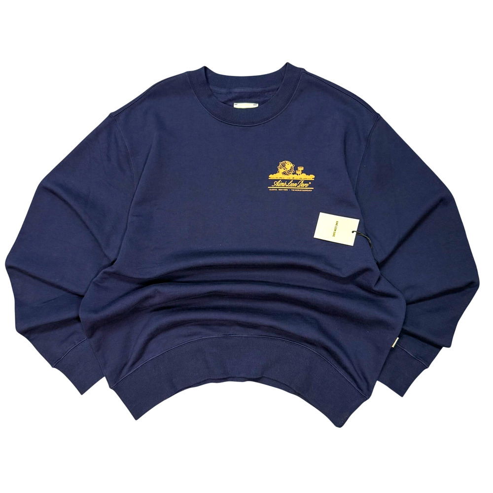 Copied - Aimé Leon Dore Unisphere Crewneck Evening Blue Size XL